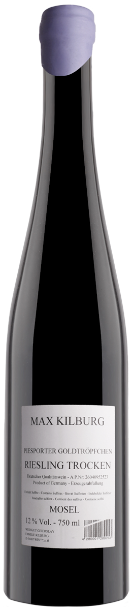 Goldtröpfchen Riesling trocken Max Kilburg Mosel Deutschland Weißwein 