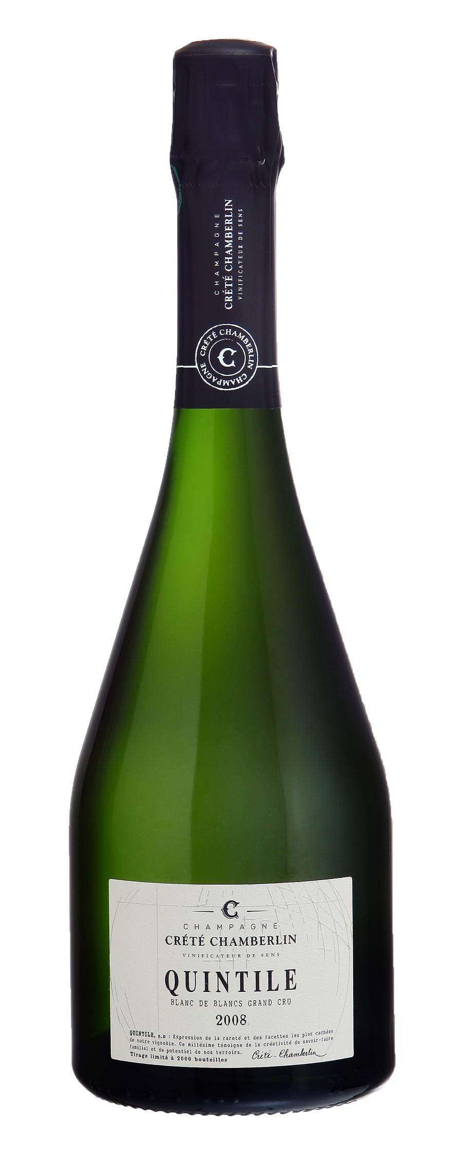 Crété Chamberlin Champagner Quintile Grand Cru Millésime 2012 Blanc de Blancs Chardonnay Schaumwein